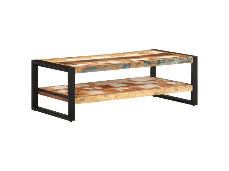 Table basse 120x60x40 cm Bois de récupération solide