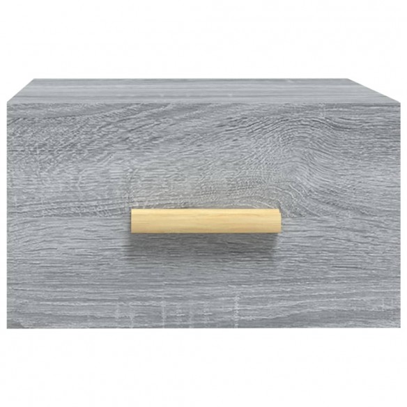 Tables de chevet murales 2 pcs sonoma gris 35x35x20 cm