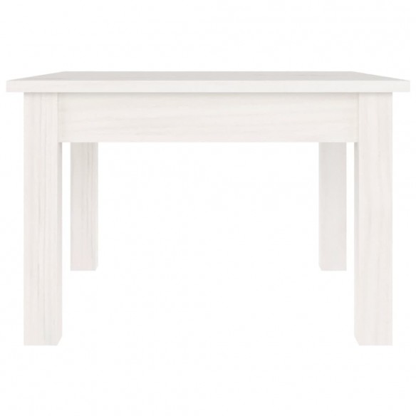 Table basse Blanc 45x45x30 cm Bois massif de pin