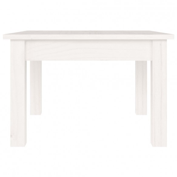 Table basse Blanc 45x45x30 cm Bois massif de pin