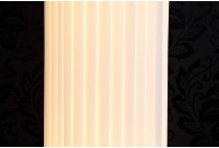 Lampadaire moderne 200 cm en tissu plissé blanc