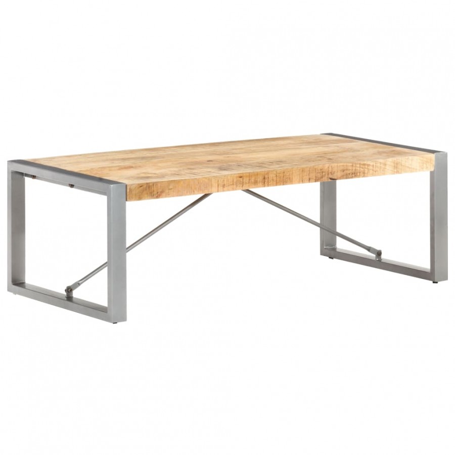 Table basse 120x60x40 cm Bois de manguier brut