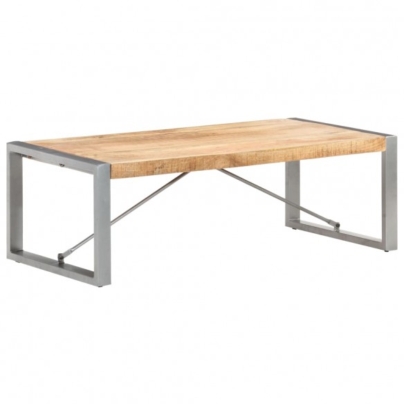 Table basse 120x60x40 cm Bois de manguier brut