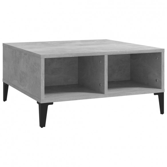 Table basse Gris béton 60x60x30 cm Aggloméré