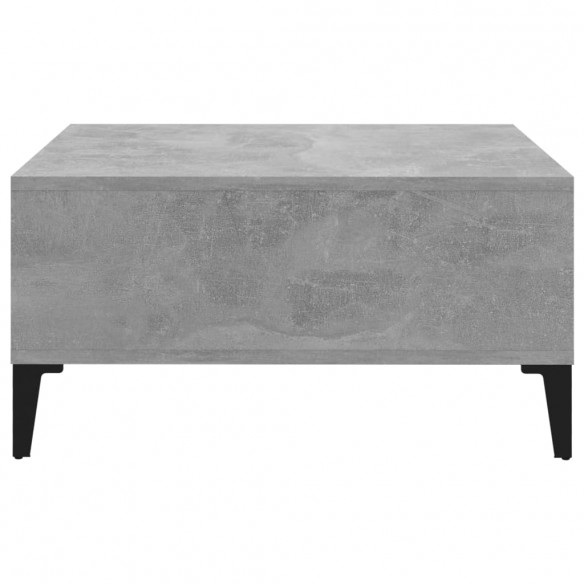 Table basse Gris béton 60x60x30 cm Aggloméré