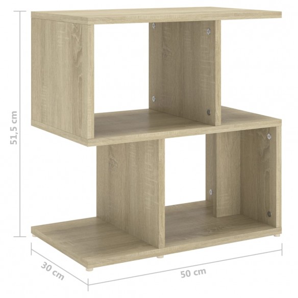 Tables de chevet 2 pcs Chêne sonoma 50x30x51,5 cm Aggloméré