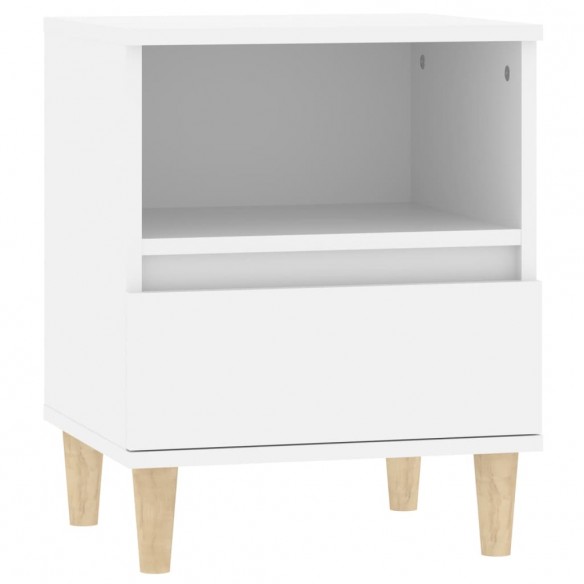 Tables de chevet 2 pcs Blanc 40x35x50 cm