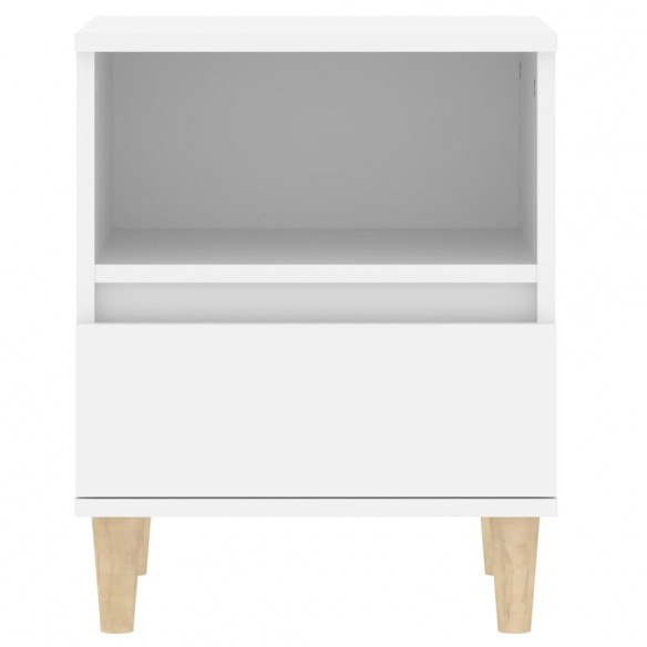 Tables de chevet 2 pcs Blanc 40x35x50 cm