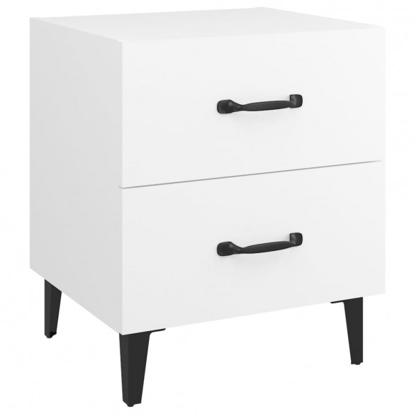 Tables de chevet 2 pcs Blanc 40x35x47,5 cm