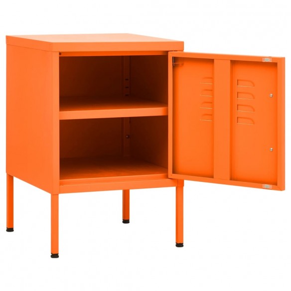 Table de chevet Orange 35x35x51 cm Acier