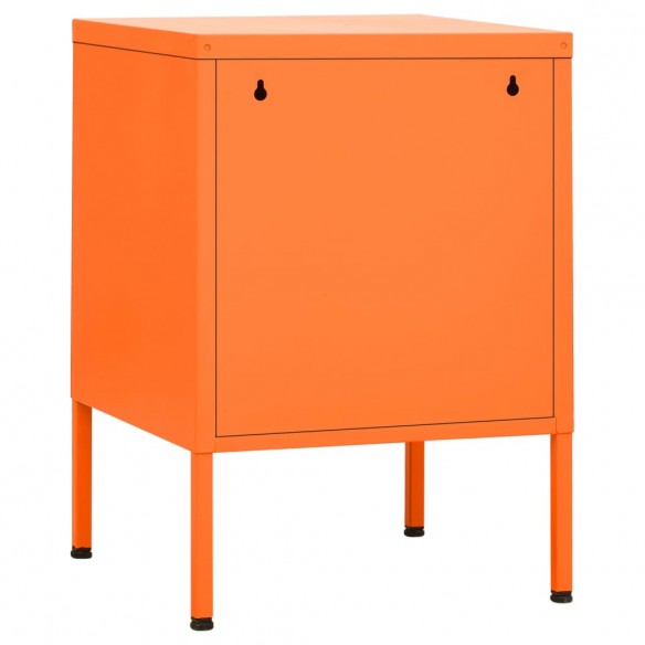 Table de chevet Orange 35x35x51 cm Acier