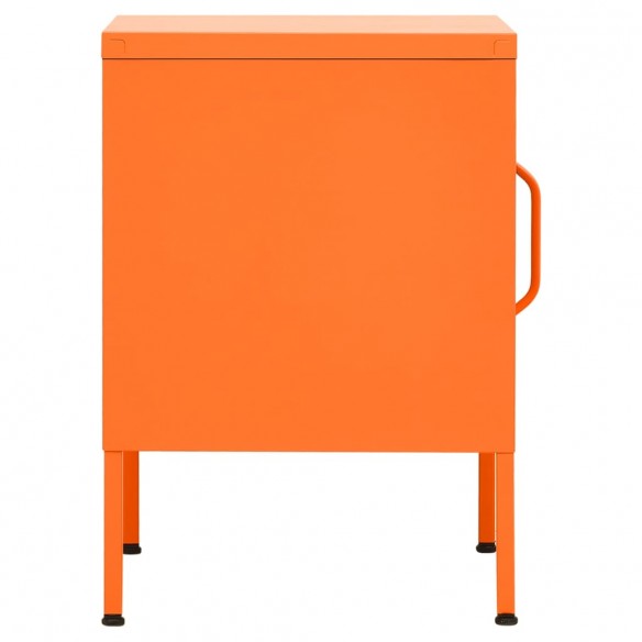 Table de chevet Orange 35x35x51 cm Acier