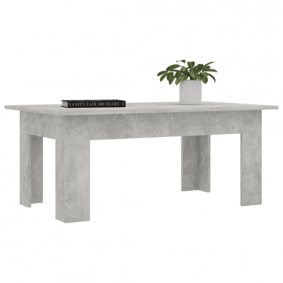 Table basse Gris béton 100 x 60 x 42 cm Aggloméré