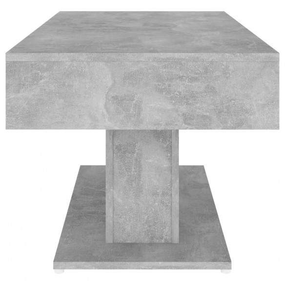 Table basse Gris béton 96x50x45 cm Aggloméré