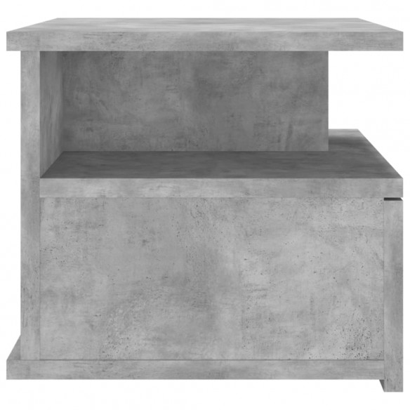 Tables de chevet flottantes 2 pcs Gris béton 40x31x27 cm Aggloméré