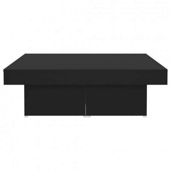 Table basse Noir 90x90x28 cm Aggloméré