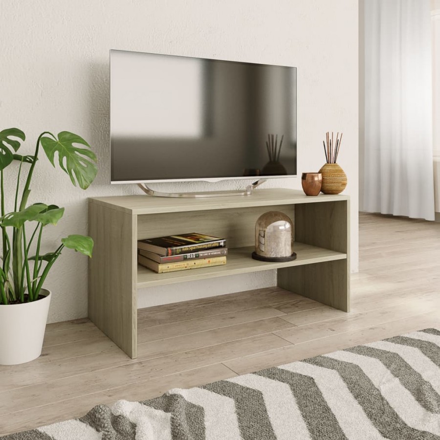 Meuble TV Chêne sonoma 80 x 40 x 40 cm Aggloméré