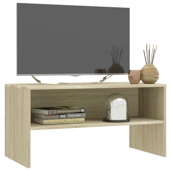 Meuble TV Chêne sonoma 80 x 40 x 40 cm Aggloméré