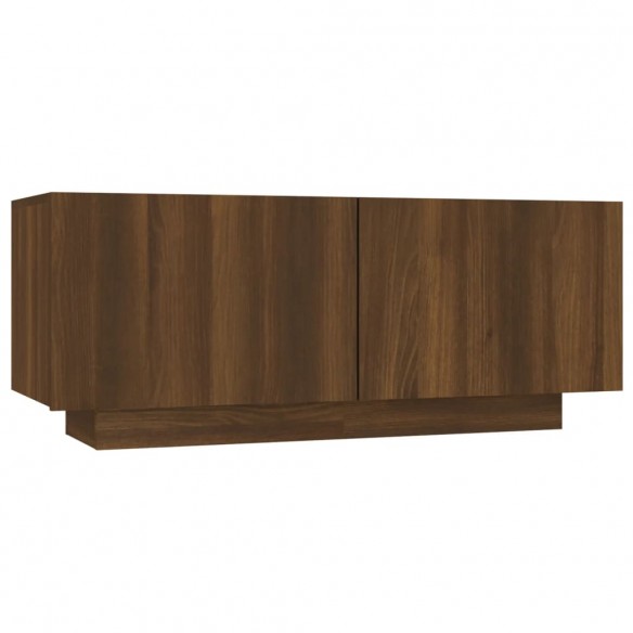 Meuble TV Chêne marron 100x35x40 cm Bois d'ingénierie