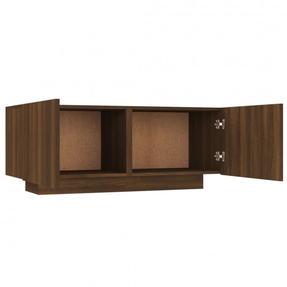 Meuble TV Chêne marron 100x35x40 cm Bois d'ingénierie