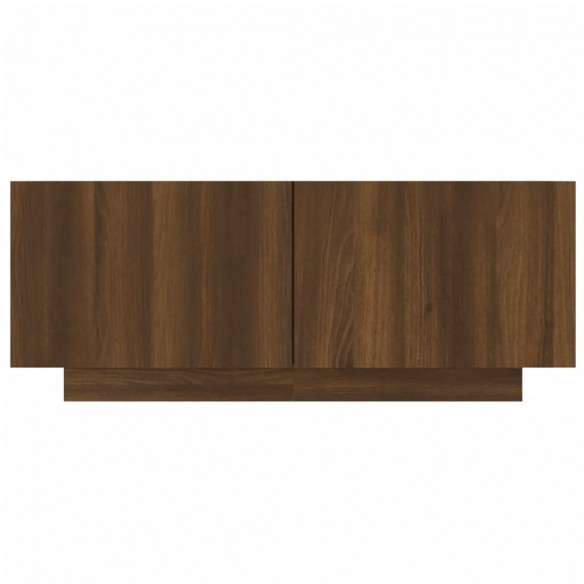 Meuble TV Chêne marron 100x35x40 cm Bois d'ingénierie