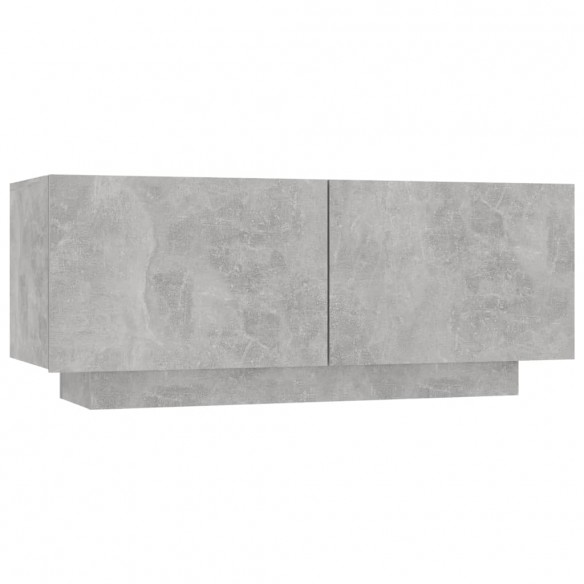 Table de chevet Gris béton 100x35x40 cm Aggloméré