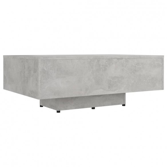 Table basse Gris béton 85x55x31 cm Aggloméré