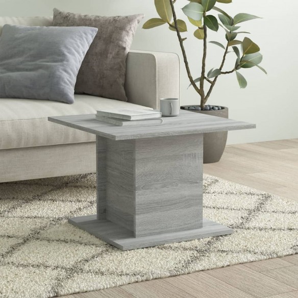 Table basse Gris Sonoma 55,5x55,5x40 cm Aggloméré