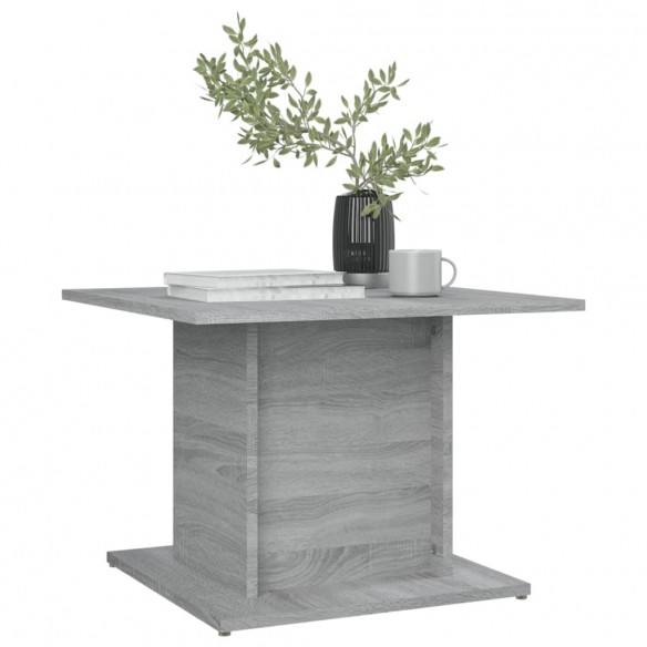 Table basse Gris Sonoma 55,5x55,5x40 cm Aggloméré