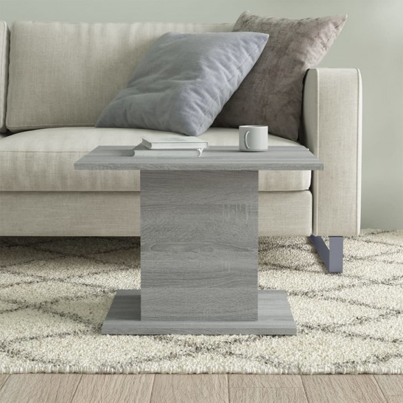 Table basse Gris Sonoma 55,5x55,5x40 cm Aggloméré