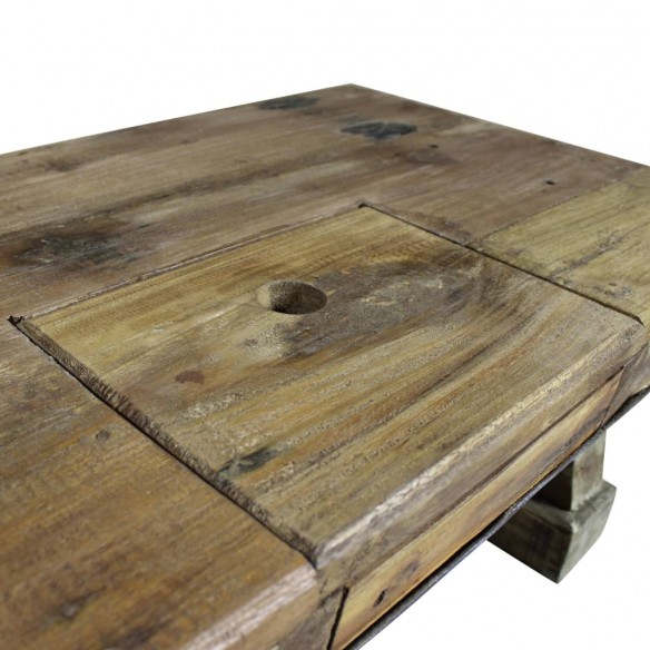 Table basse Bois de récupération massif 90 x 50 x 35 cm