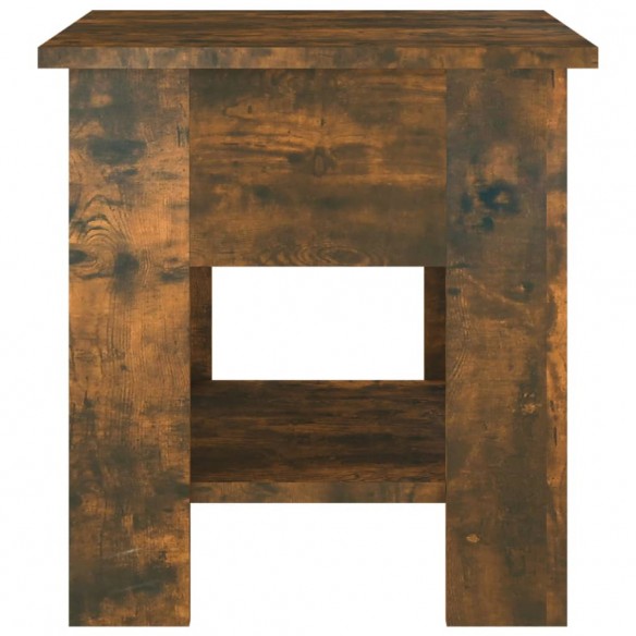 Table basse Chêne fumé 40x40x42 cm Bois d'ingénierie