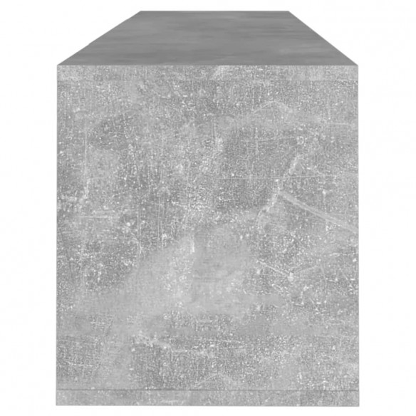 Meuble TV Gris béton 120x30x40,5 cm Aggloméré