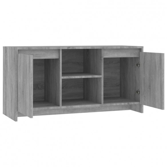 Meuble TV Sonoma gris 102x37,5x52,5 cm Aggloméré