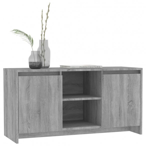 Meuble TV Sonoma gris 102x37,5x52,5 cm Aggloméré