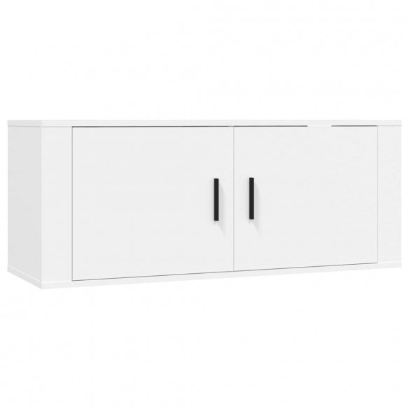 Ensemble de meubles TV 6 pcs Blanc Bois d'ingénierie