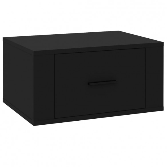 Tables de chevet murales 2 pcs Noir 50x36x25 cm