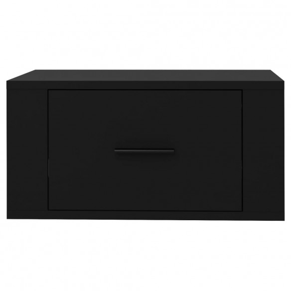 Tables de chevet murales 2 pcs Noir 50x36x25 cm