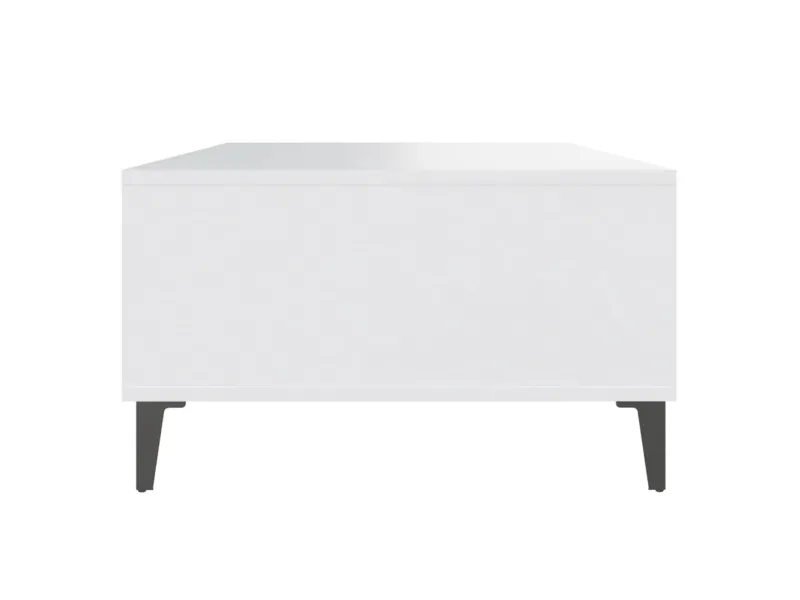 Table basse Blanc 103,5x60x35 cm Aggloméré