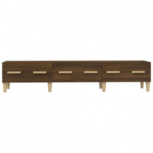 Meuble TV Chêne marron 150x34,5x30 cm Bois d'ingénierie