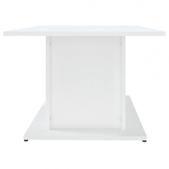 Table basse Blanc 102x55,5x40 cm Aggloméré