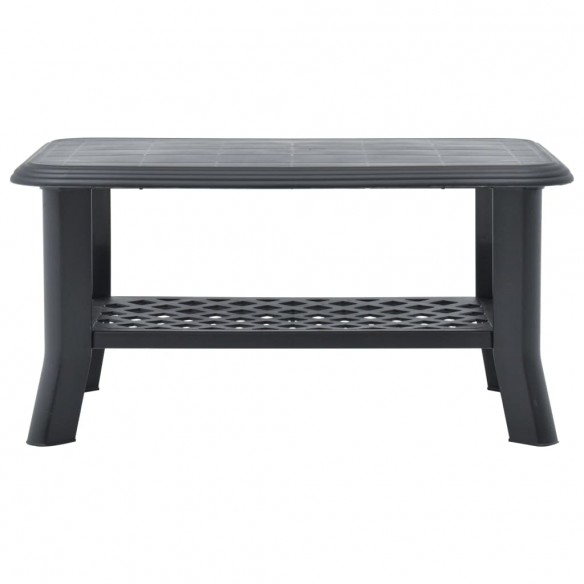 Table basse Anthracite 90 x 60 x 46 cm Plastique