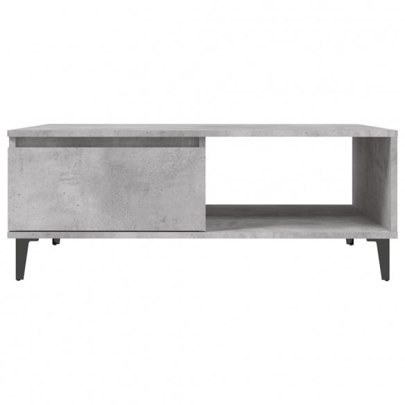 Table basse Gris béton 90x60x35 cm Aggloméré