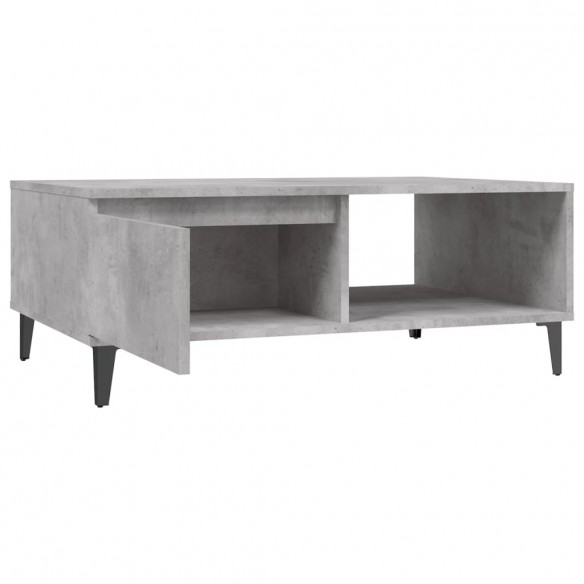 Table basse Gris béton 90x60x35 cm Aggloméré