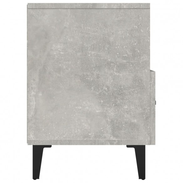 Meuble TV Gris béton 80x36x50 cm Bois d'ingénierie