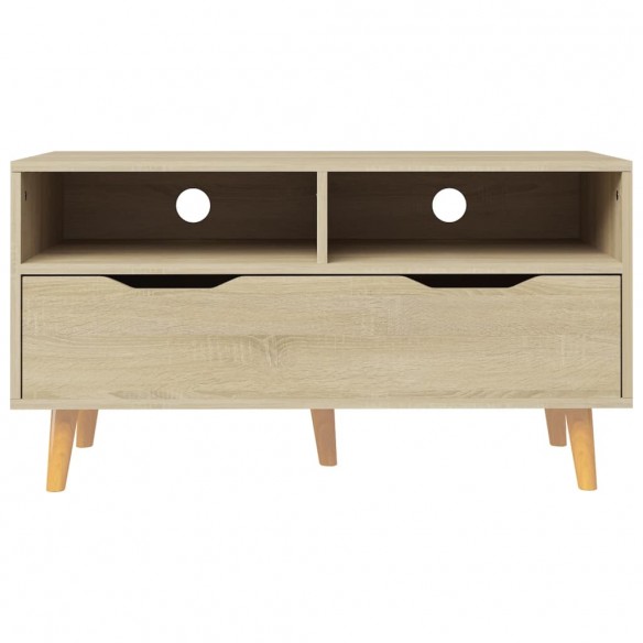 Meuble TV chêne sonoma 90x40x48,5 cm bois d'ingénierie