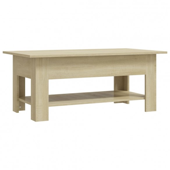 Table basse Chêne sonoma 102x55x42 cm Aggloméré