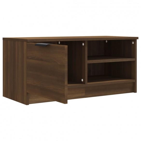 Meuble TV Chêne marron 80x35x36,5 cm Bois d'ingénierie