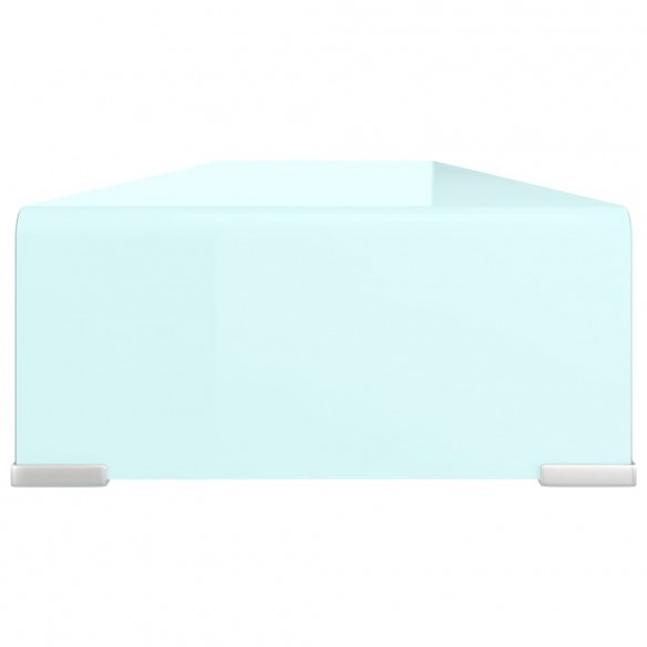 Meuble TV/Support pour moniteur 120x30x13 cm verre vert