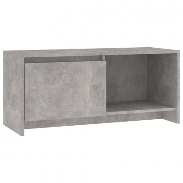 Meuble TV Gris béton 90x35x40 cm Aggloméré